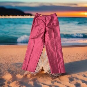 Kate Hill Silk Capri Pants Pink‎ 10p 100% Silk